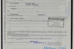 39.ABSALON SKANDINAVIA CERTIFICATE OF INSURANCE 1965 39.ABSALON SKANDINAVIA CERTIFICATE OF INSURANCE 1965