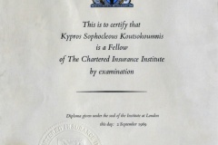 99.THE CHARTERED INSURANCE INSTITUTE