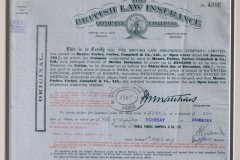 18.THE BRITISH LAW INSURANCE RECEIPT 1929