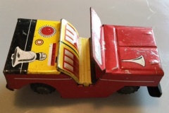 244.FIRE CHIEF JEEP FRICTION TOY