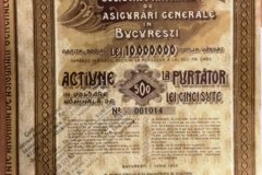 283.AGRICOLA SOCIETATE DE ASIGURARI GENERALE IN BUCURESTI