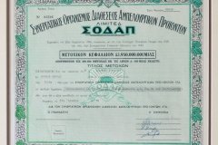 80.ΣΥΝΕΡΓΑΤΙΚΟΣ ΟΡΓΑΝΙΣΜΟΣ ΔΙΑΘΕΣΕΩΣ ΑΜΠΕΛΟΥΡΓΙΚΩΝ ΠΡΟΙΟΝΤΩΝ ΛΙΜΙΤΕΔ ΣΟΔΑΠ