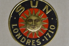 151.SUN LONDRES 1710 TIN SIGN